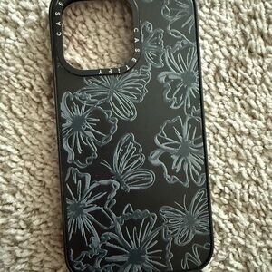 Casetify Black Floral iPhone 13 Pro case